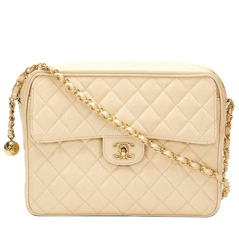 chanel caviar medium camera bag beige|Handbags & Bags .